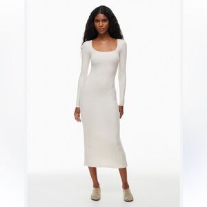 Babaton Aritzia Temptation Knit Luxe Lounge Maxi Dress
